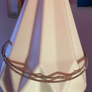 Silver Rhinestone Choker